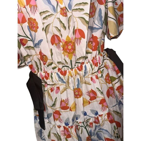 NEW WITH TAGS SHOWSTOPPER BEAUTIFUL JESSIE ZHAO NEW YORK Flower Cotton Midi Dres - Picture 12 of 16